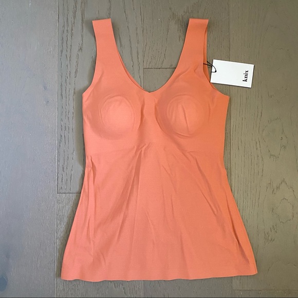 knix Tops - Knit LuxeLift Evolution Tank in Terracotta